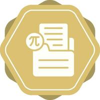 Document Insert Formula Vector Icon