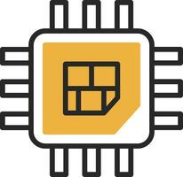 Processor  Vector Icon Design