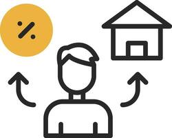 Mortgage Vector Icon Design