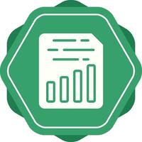 Document Insert Chart Vector Icon