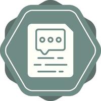 Document Insert Comment Vector Icon