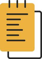 Notepad  Vector Icon Design