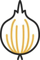 Red Onion Vector Icon Design