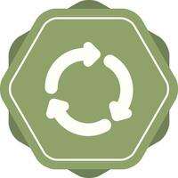 Recycling symbol Vector Icon