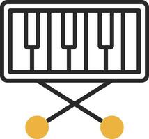 Piano Keyboard  Vector Icon Design