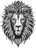 Modern Lion Head With Blue Eyes Design Vector Format