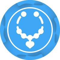 Heart Shaped Necklace Vector Icon
