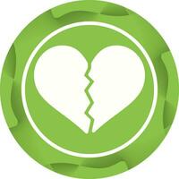 Broken Heart Vector Icon