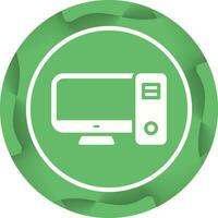Desktop Computer Vector Icon