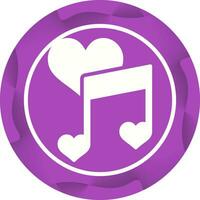 Love songs Vector Icon