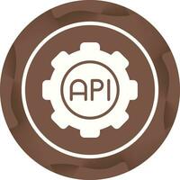 icono de vector de api