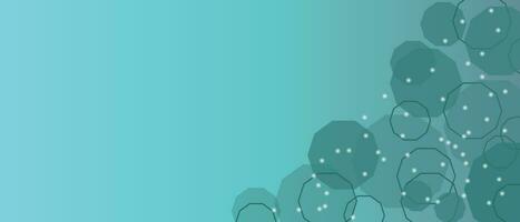 Minimalistic banner in mint colors. vector