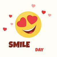 Smiley day. Emoticon on a white background. vector