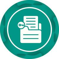 Document Unlock Vector Icon