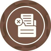 Document Rejected Vector Icon