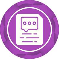 Document Insert Comment Vector Icon