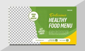 Banner Food Vector Design Template