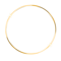 decoratief gouden cirkel kader png