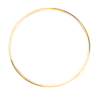 Decorative Golden Circle Frame png