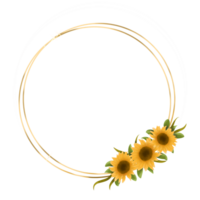 Decorative Sunflower Illustration png