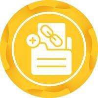 Document Insert Link Vector Icon