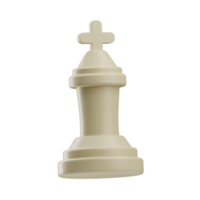 Schach Objekt König Illustration 3d png