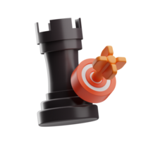 chess object target illustration 3d png