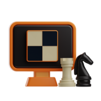 xadrez objeto jogos xadrez ilustração 3d png