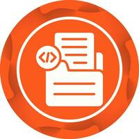Document Insert Code Vector Icon