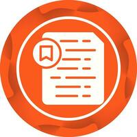 Document Insert Bookmark Vector Icon