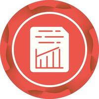 Document Insert Graph Vector Icon