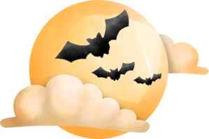 halloween watercolour elements png