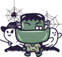 halloween karaktär element png