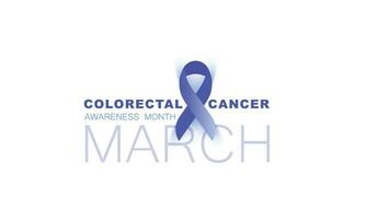 National Colorectal Cancer awareness month. background, banner, card, poster, template. Vector illustration.