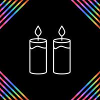 Two Candles Vector Icon