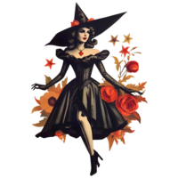 strega Vintage ▾ Halloween ai creare png