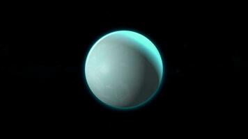 Uranus planet animated video