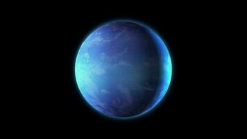 Neptune planet animated video