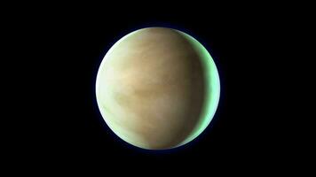 Venus planet animated video