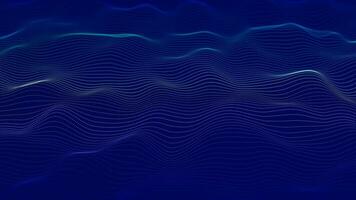 abstract gradient ribbon line wave animated 4K. multicolor particle line wavy background video