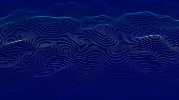 abstract gradient ribbon line wave animated 4K. multicolor particle line wavy background video