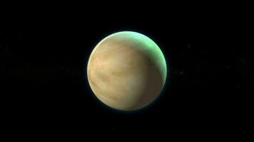 Venus planet animated video