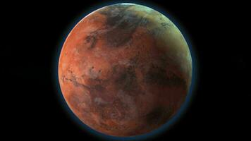 mars planet animated video