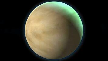 Venus planet animated video