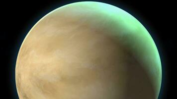 Venus planeet geanimeerd video