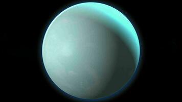 Uranus planet animated video