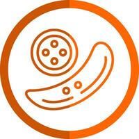 Cucumber Vector Icon Design