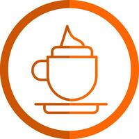 diseño de icono de vector de capuchino