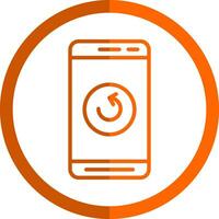 Mobile Refresh  Vector Icon Design
