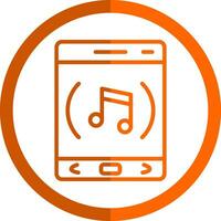 música aplicación vector icono diseño